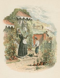Scene from David Copperfield by Charles Dickens by Hablot Knight Browne
