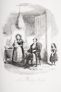 The Dombey Family, illustration from Dombey and Son by Charles Dickens (1812-70) first published 1848