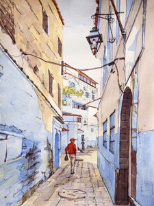 A Visitor, Chefchaouen, Morocco, c.2024