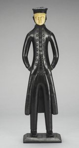 Sea Captain Figure, Queen Charlotte Islands, British Columbia, c.1840 by Haida