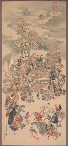 Ōtsu-e Nirvana of the Buddha by Hakuen