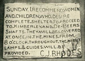 Placard Erected by Mr. Rhodes by Hancox