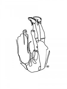 Minimalist Inverted Figure