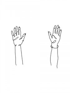 Minimalist Line Hands