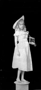 Statuary from Life; Girl Holding Birdcage