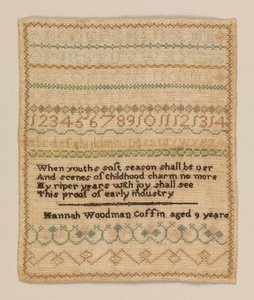 Sampler by Hannah Woodman Coffin