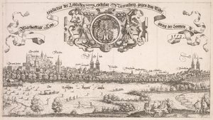Panoramic View of Nuremberg: Center Portion by Hanns Lautensack