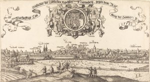 View of Nuremberg from the East (center section) by Hanns Lautensack