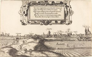 View of Nuremberg from the East (left section) by Hanns Lautensack