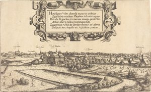 View of Nuremberg from the West (left section) by Hanns Lautensack