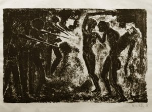 Dance of Death from 1919: The Court Martial / Execution by Hanns Ludwig Katz