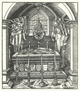 A Habsburg sarcophagus by Hans (after) Burgkmair