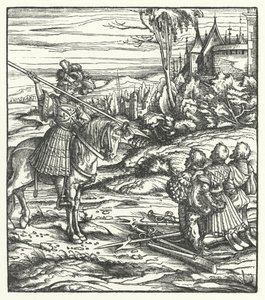 Scene from the Second Flemish Revolt Against Habsburg Rule by Hans (after) Burgkmair