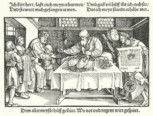 The Benefactor by Hans (after) Burgkmair