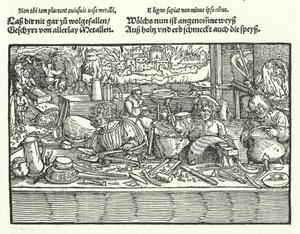 The Coppersmith by Hans (after) Burgkmair