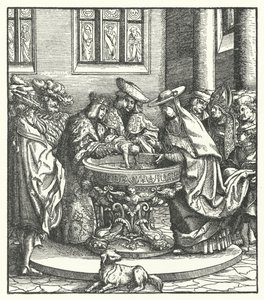 The Baptism of Archduke Maximilian of Austria by Hans (after) Burgkmair