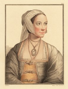 Cicely, daughter of Sir Thomas More (engraving) by Hans (after) Holbein the Younger