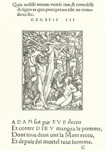The Temptation (engraving) by Hans (after) Holbein the Younger