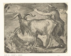 Boy with Goats by Hans Aarsen (signed by artist)
