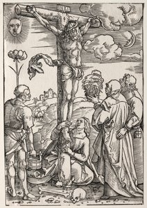Christ on the Cross with Mary, St. John, Mary Magdalen and St. Stephen, 1505 by Hans Baldung