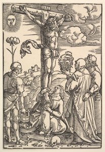 Christ on the Cross with the Virgin and Saints Longinus, Mary Magdalen and John by Hans Baldung
