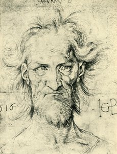 Head of a Bearded Old Man Saturn, 1516, 1943 by Hans Baldung
