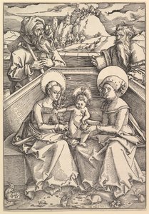 The Holy Family with St. Anna and St. Joachim by Hans Baldung