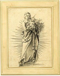 Virgin and Child on a Crescent Moon by Hans Baldung Grien