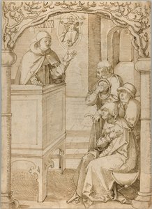 A Monk Preaching