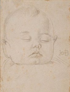 The Head of a Sleeping Baby Boy, En Face