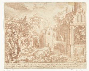 Christ Arrives at the House of Lazarus, Martha, and Mary Magdalene