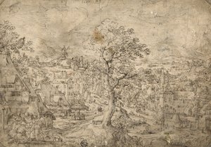 Landscape with Abraham and Angels, 1567 by Hans Bol