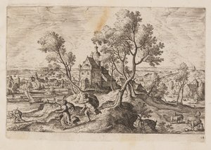 Plate 14, from Landscapes with Scenes from the Old and New Testament and Ovid’s Metamorphoses