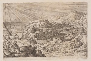 Plate 30, from Landscapes with Scenes from the Old and New Testament and Ovid’s Metamorphoses