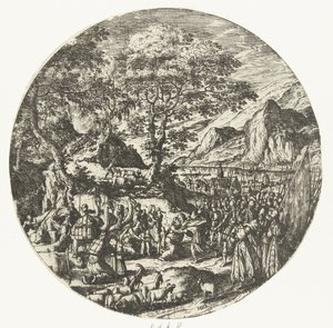 Reconciliation Between Esau and Jacob by Hans Bol
