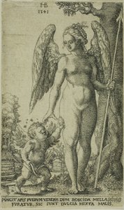 Cupid Bringing a Honeycomb to Venus by Hans Brosamer