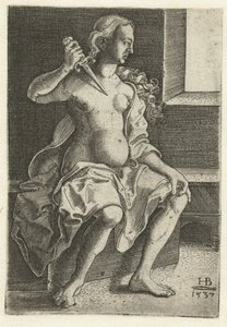 Lucretia Stabs a Knife into Her Chest by Hans Brosamer
