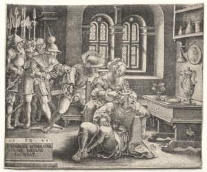 Samson and Delilah by Hans Brosamer