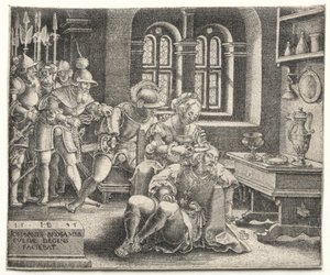 Samson and Delilah by Hans Brosamer