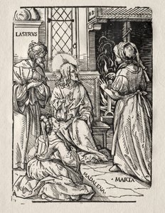 Christ in the House of Lazarus by Hans Burgkmair