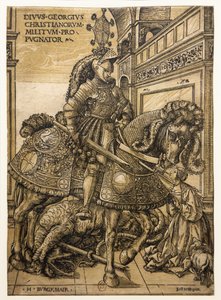 Saint George and the Dragon by Hans Burgkmair