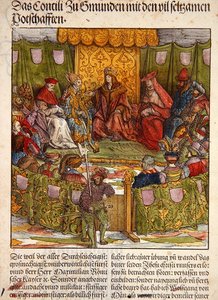 The Council of Gmunden with Important Foreign Visitors, from 