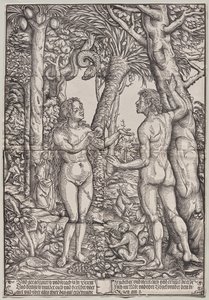 The Fall of Adam and Eve by Hans Burgkmair