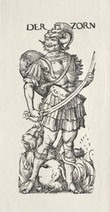 The Seven Vices: Wrath by Hans Burgkmair