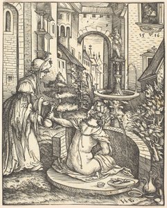 Bathsheba at Her Bath by Hans Burgkmair I