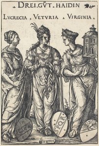 Lucretia, Veturia and Virginia by Hans Burgkmair I