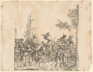 Peasants with a Cart by Hans Burgkmair I