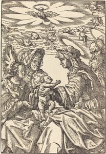 The Holy Family with Saint Anne and Saint Joachim by Hans Burgkmair I