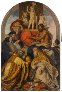 Lodge Johannis. Representatives of Different Religions and Denominations Unite in the Worship of the Christ Child by Hans Canon