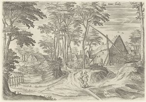 View of Etterbeek (series title: Views from the Surroundings of Brussels) by Hans Collaert (I)